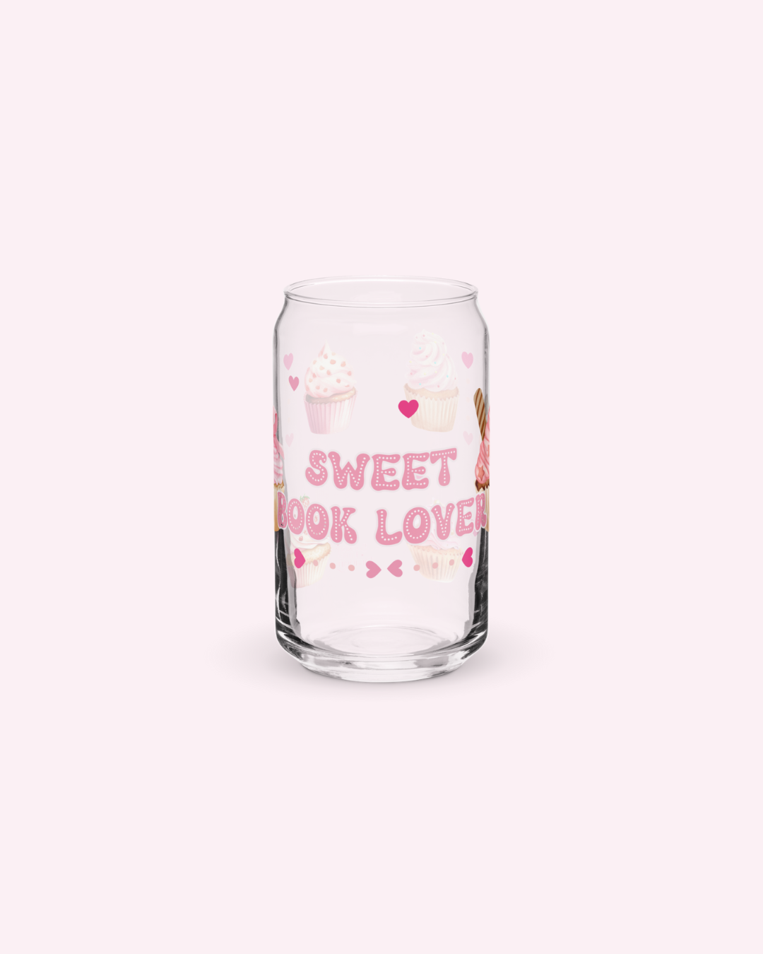Sweet Book Lover Glass Can
