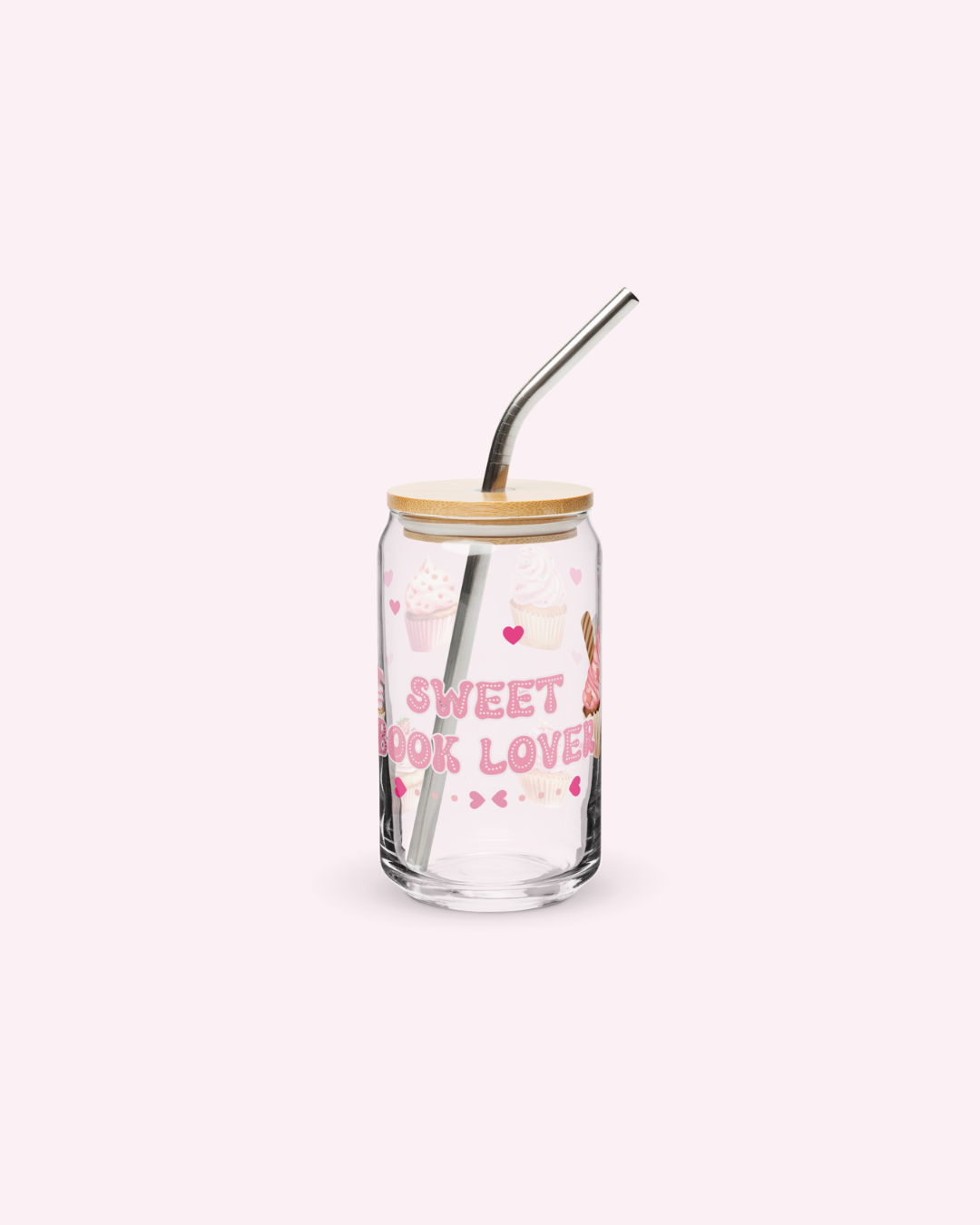 Sweet Book Lover Glass Can