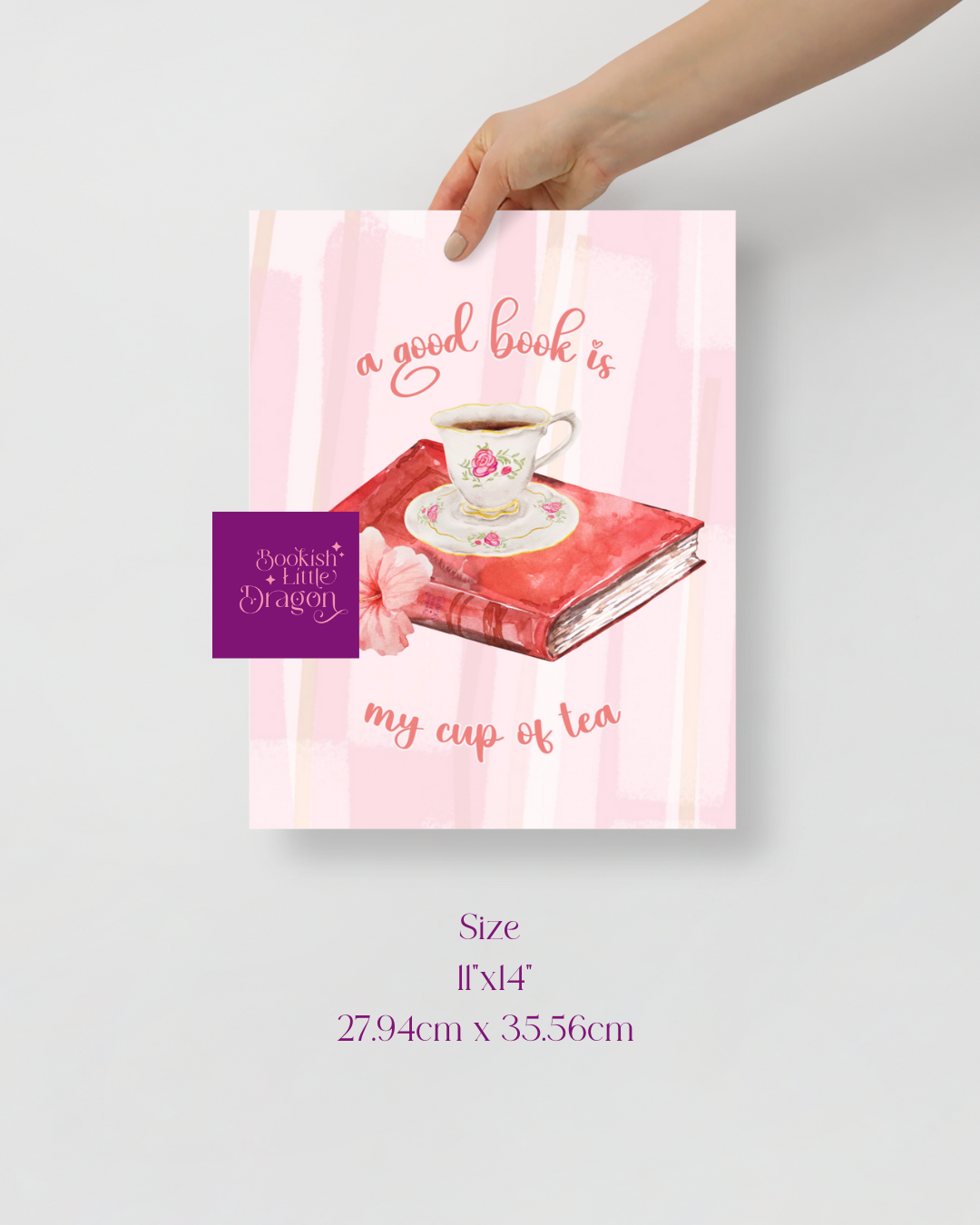 A Good Book is My Cup of Tea Poster