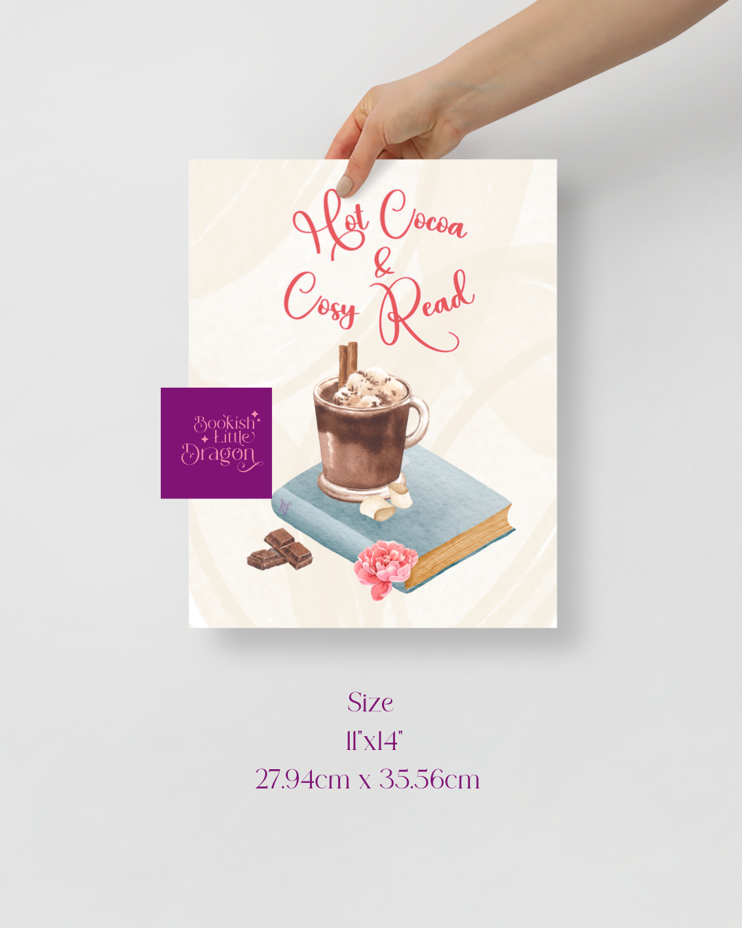 Hot Cocoa & Cosy Read Poster
