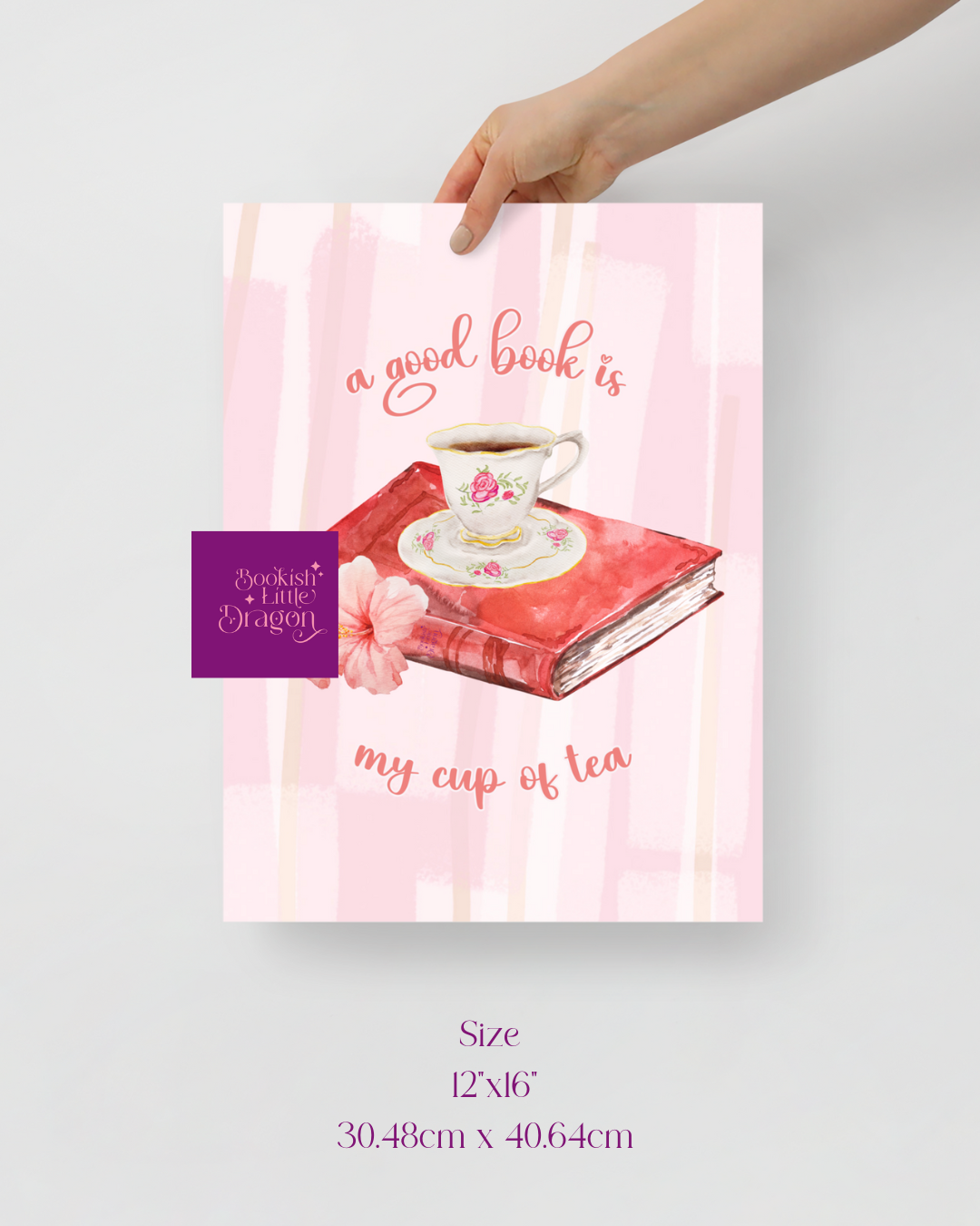 A Good Book is My Cup of Tea Poster