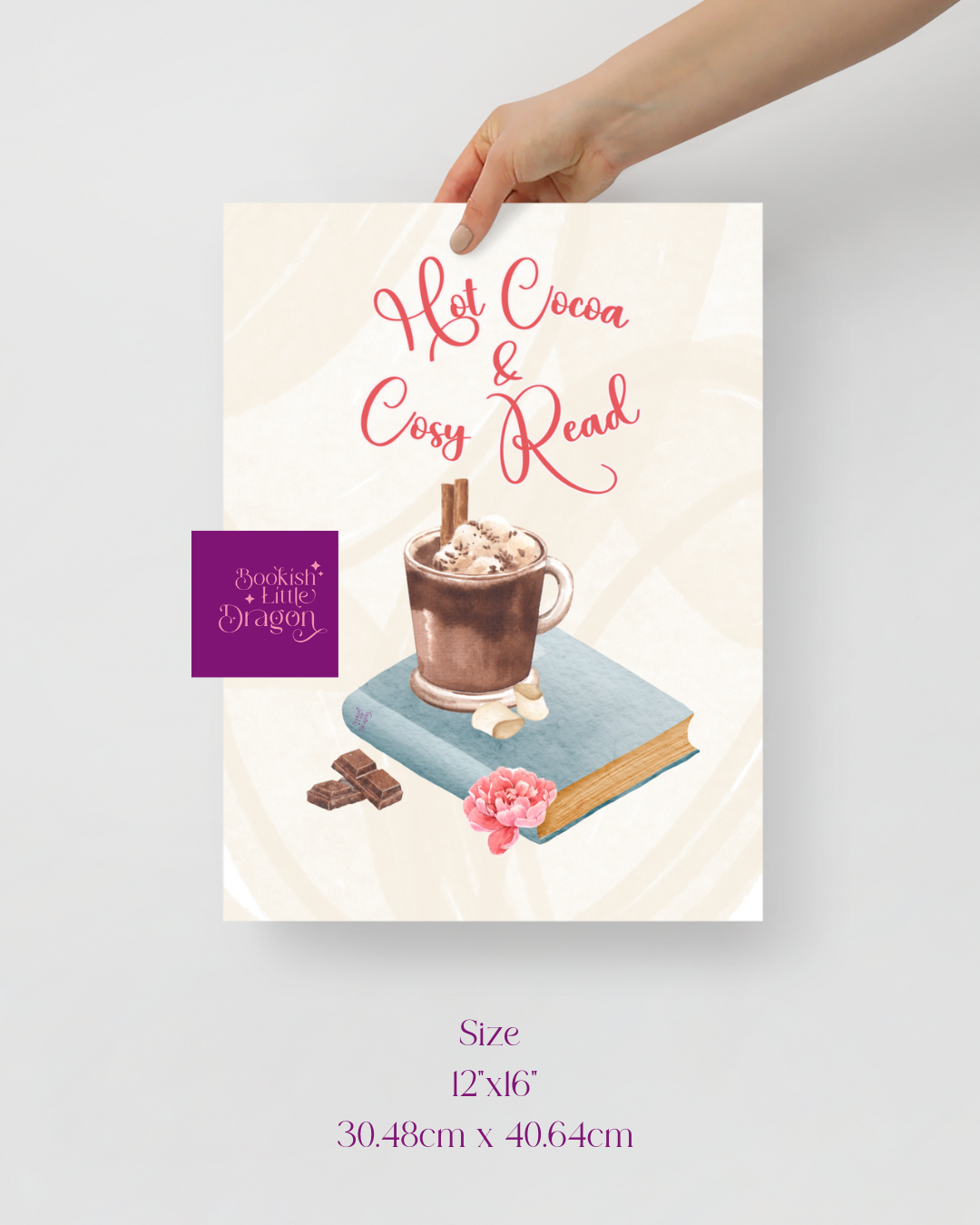 Hot Cocoa & Cosy Read Poster