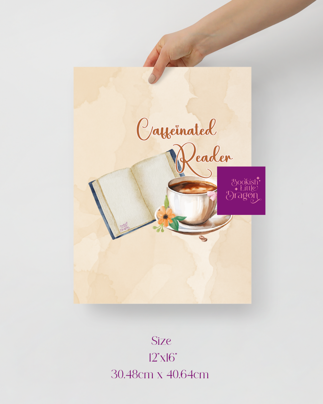 Caffeinated Reader Poster