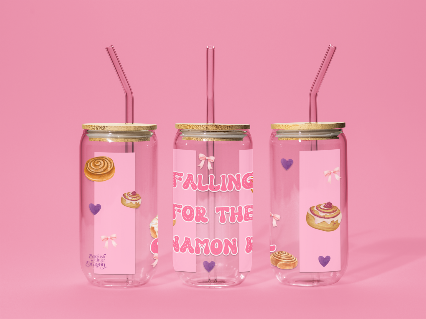 Falling for the Cinnamon Roll Glass Can