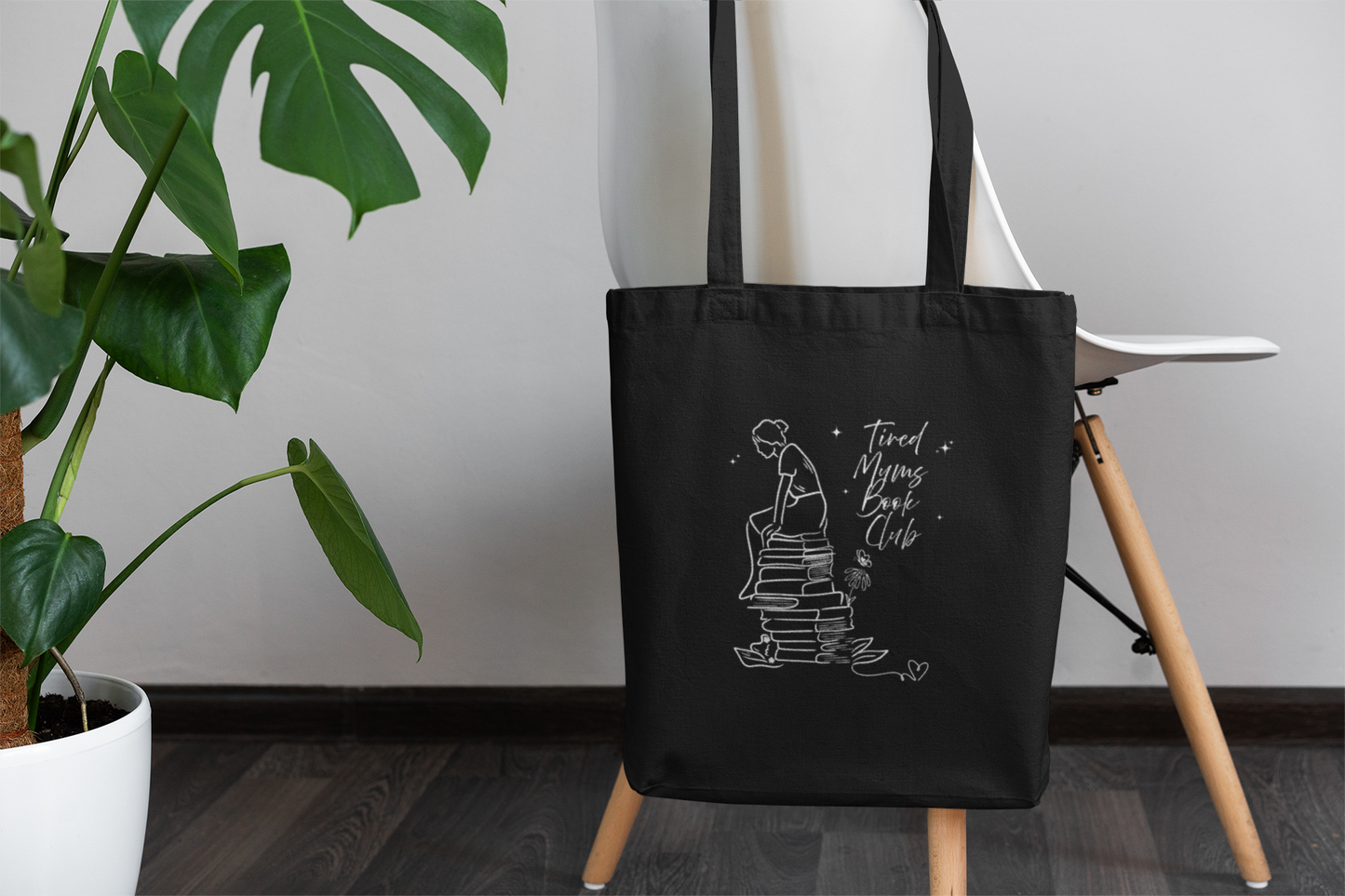 Tired Mums Book Club Cotton Tote Bag