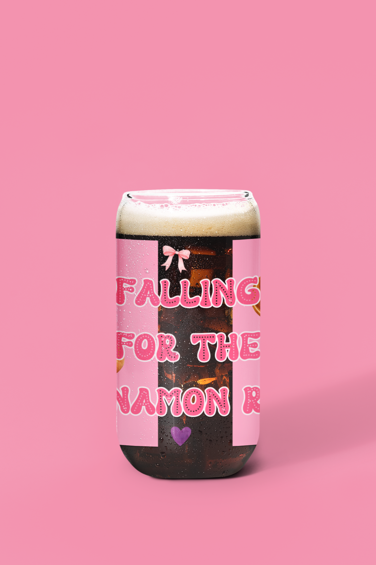 Falling for the Cinnamon Roll Glass Can