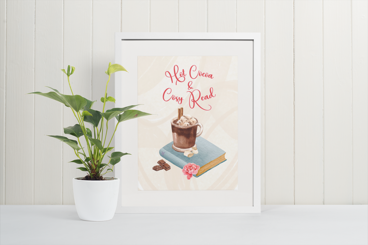 Hot Cocoa & Cosy Read Poster