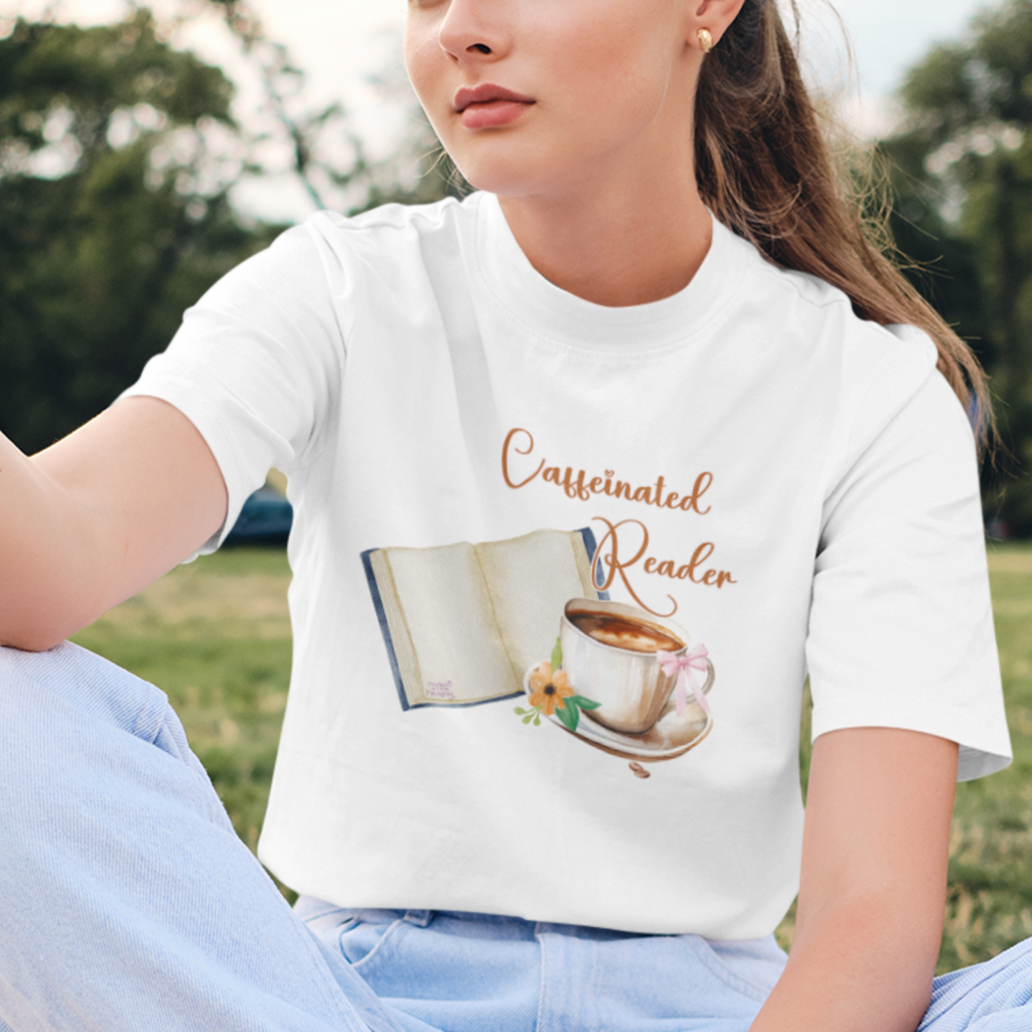 Caffeinated Reader Tee