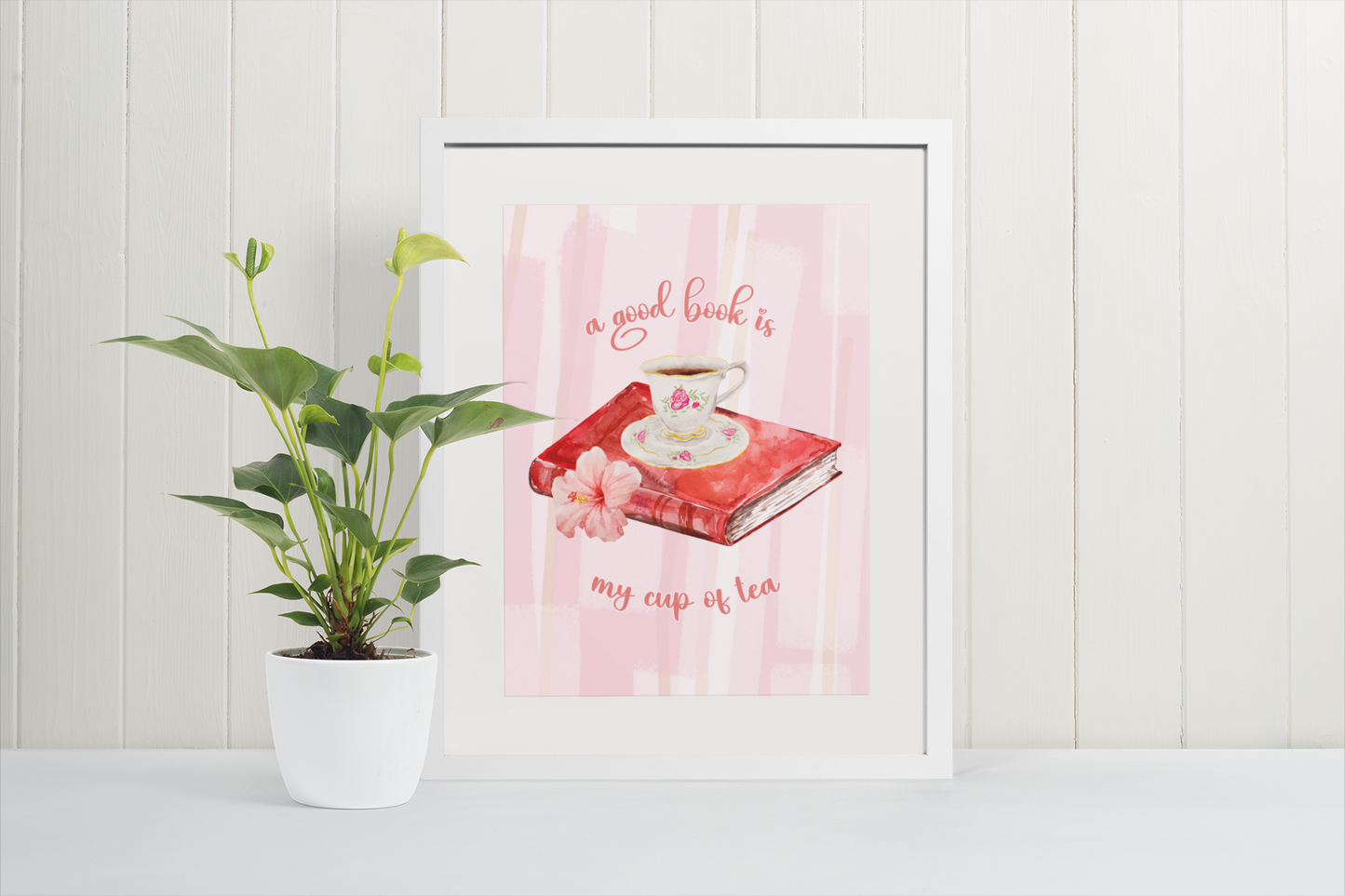 A Good Book is My Cup of Tea Poster