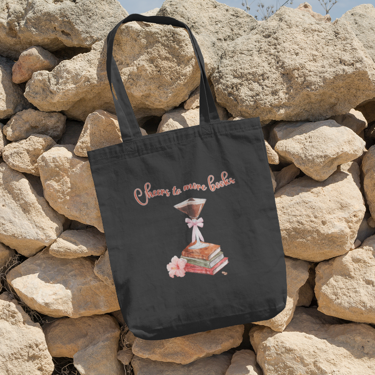 Cheers to More Books Cotton Tote Bag