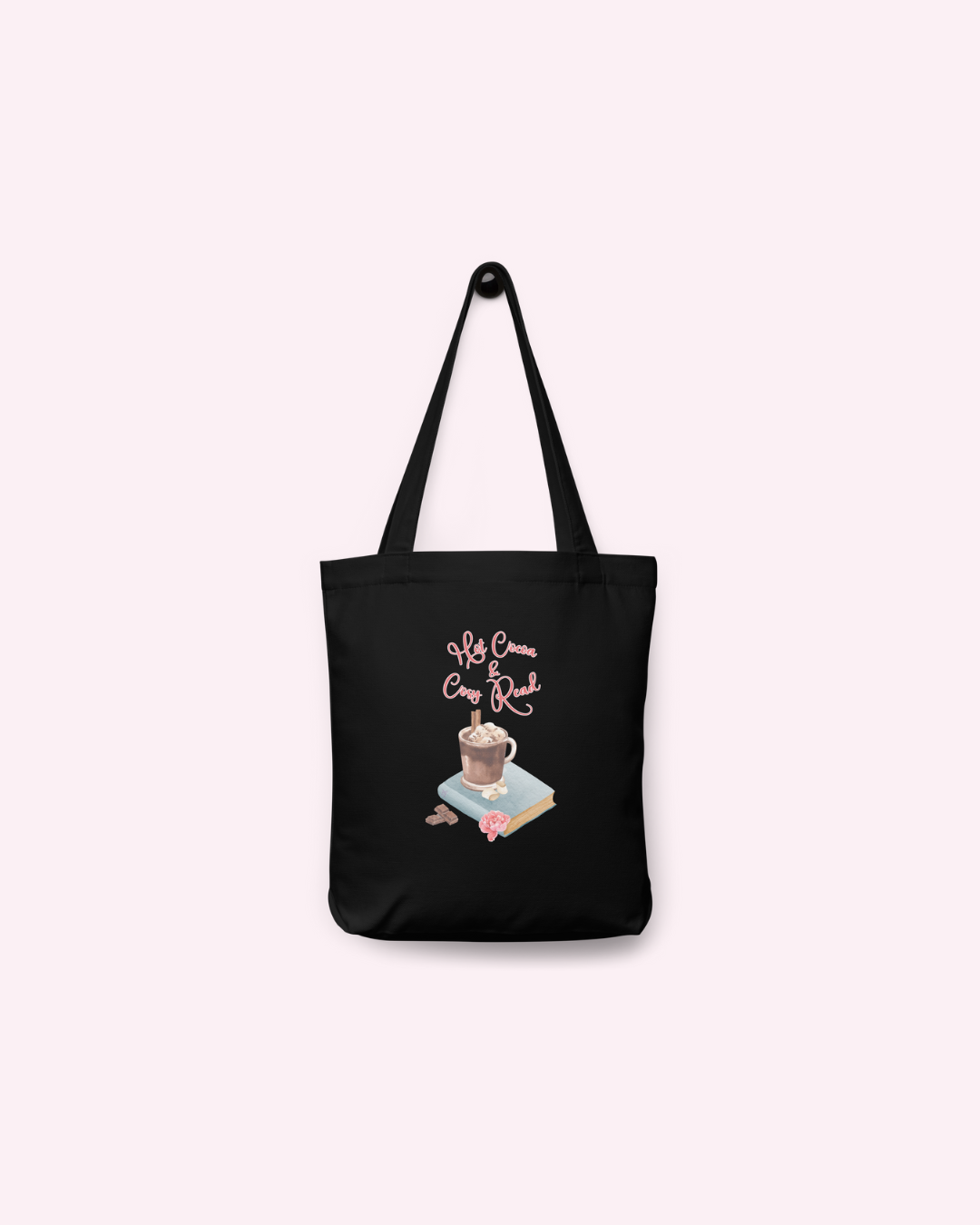 Hot Cocoa & Cosy Read Cotton Tote Bag