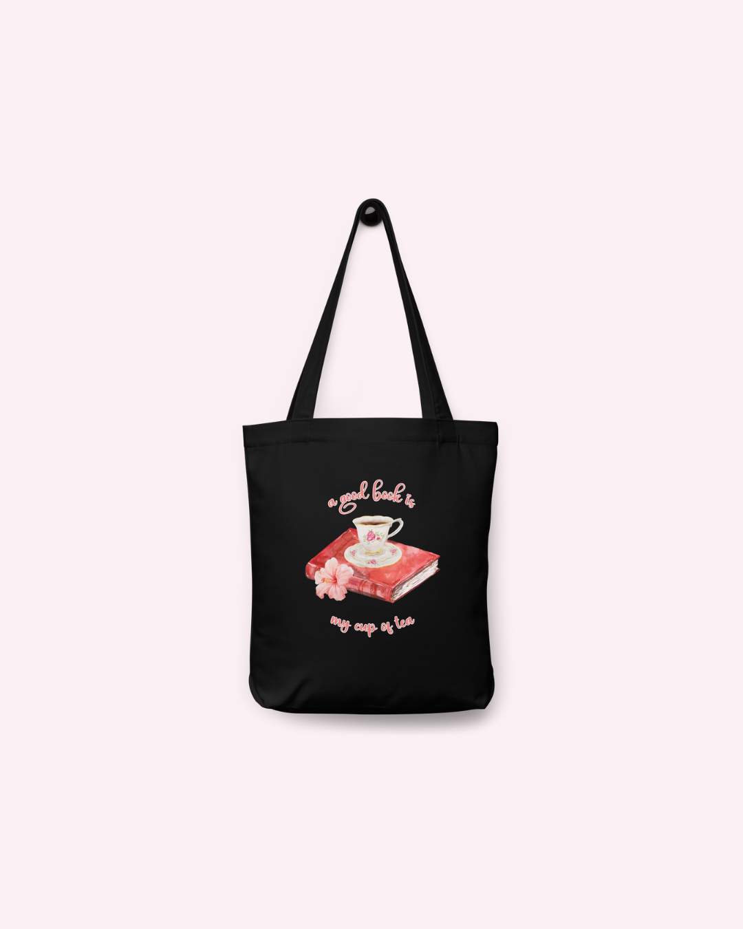 A Good Book is My Cup of Tea Cotton Tote Bag