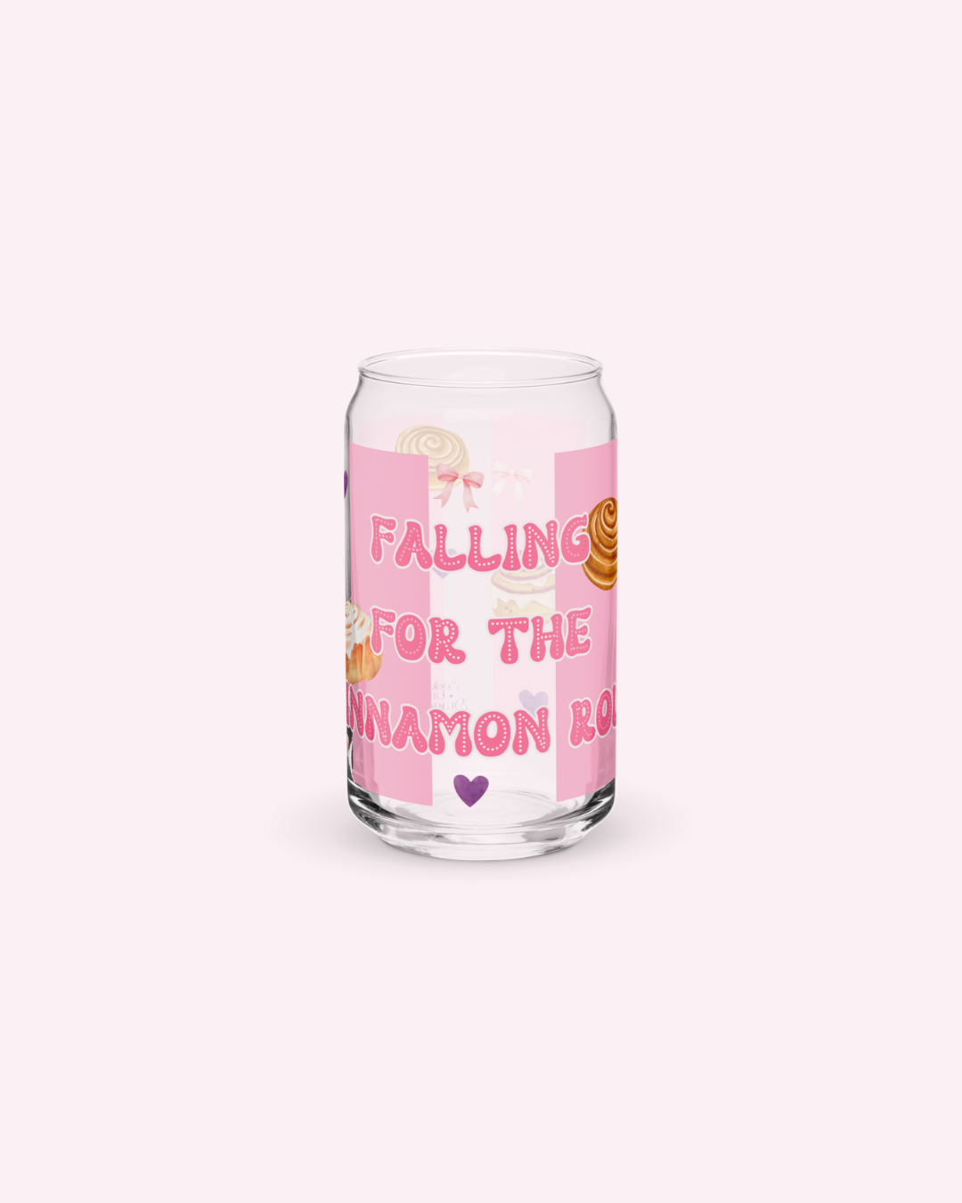Falling for the Cinnamon Roll Glass Can