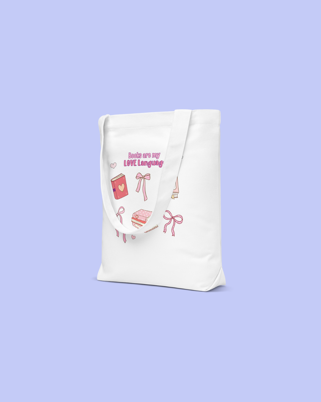 Books are My Love Language Cotton Tote Bag