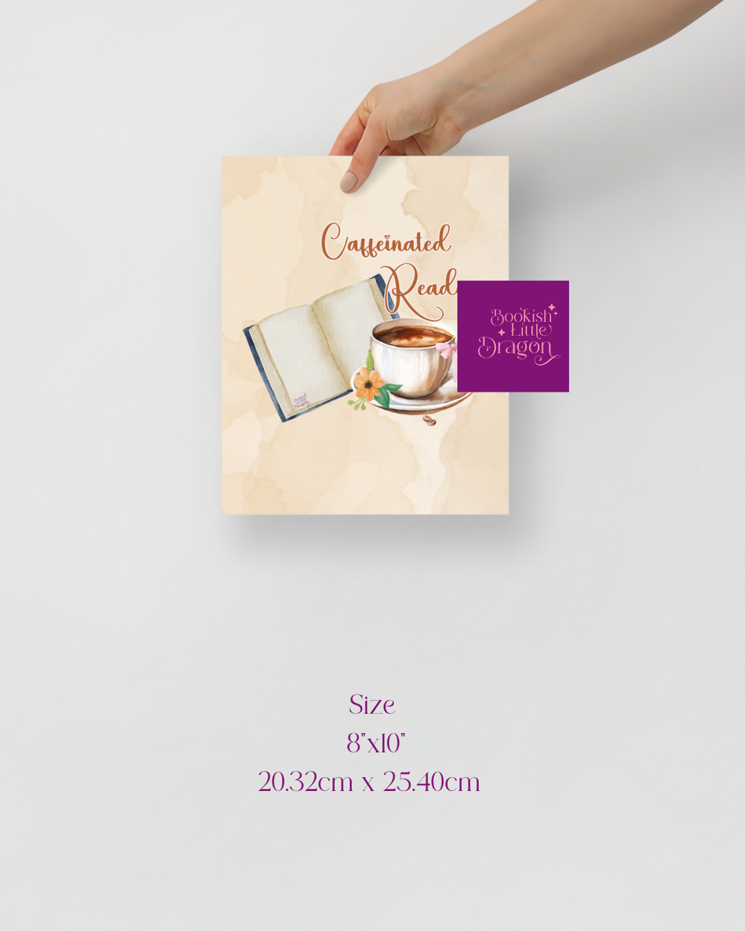 Caffeinated Reader Poster
