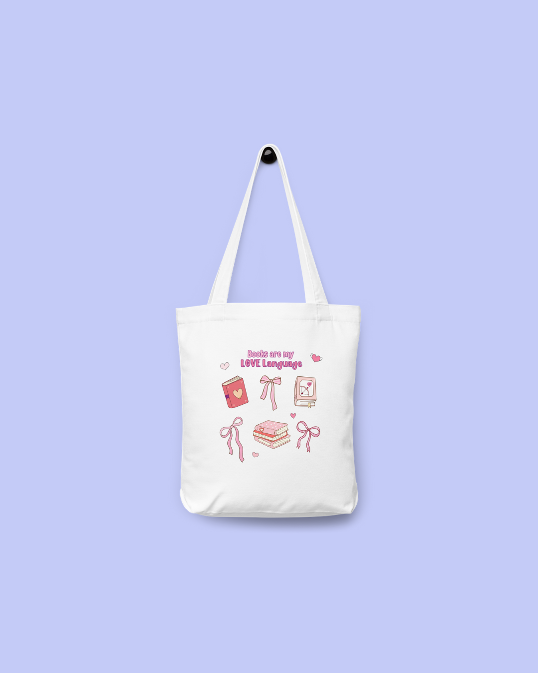 Books are My Love Language Cotton Tote Bag