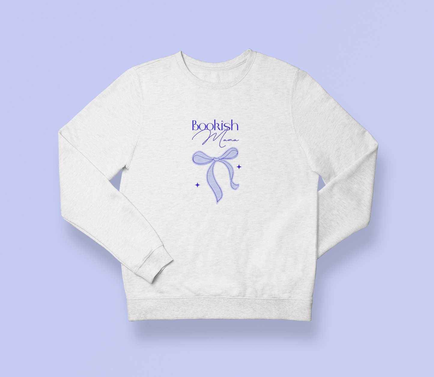 Bookish Mama Sweatshirt Blue Ribbon