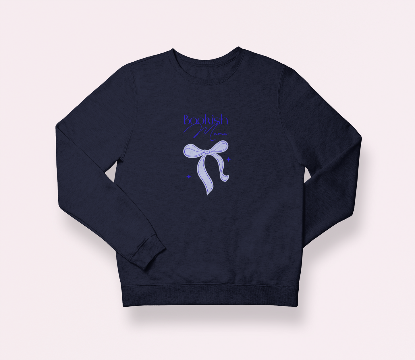Bookish Mama Sweatshirt Blue Ribbon