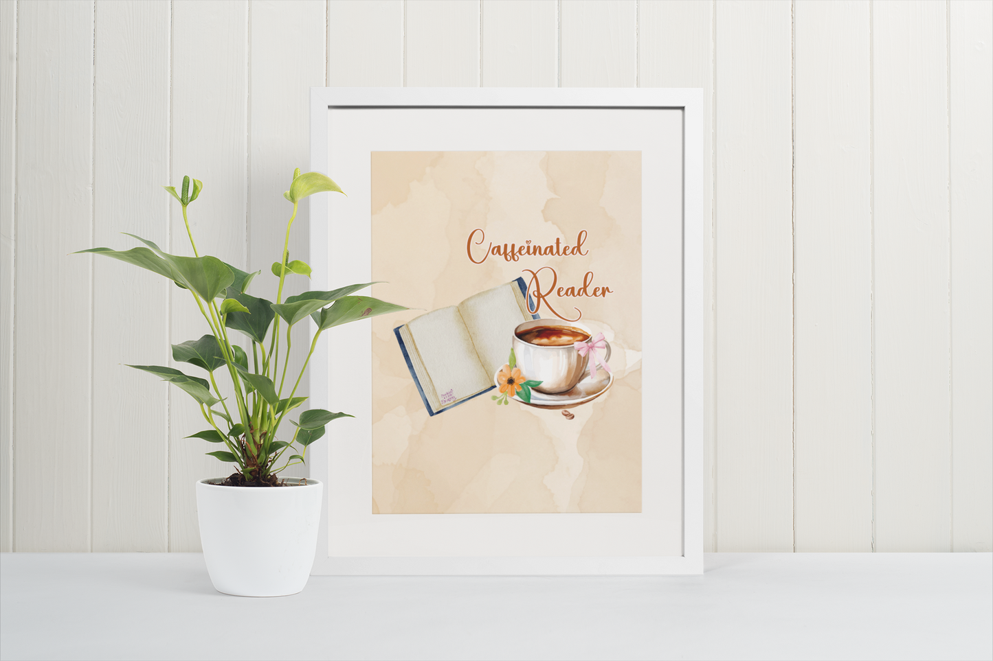 Caffeinated Reader Poster