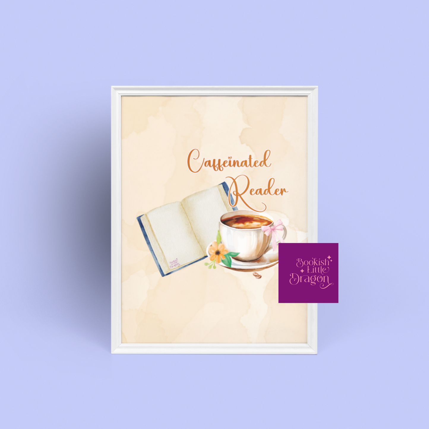 Caffeinated Reader Poster