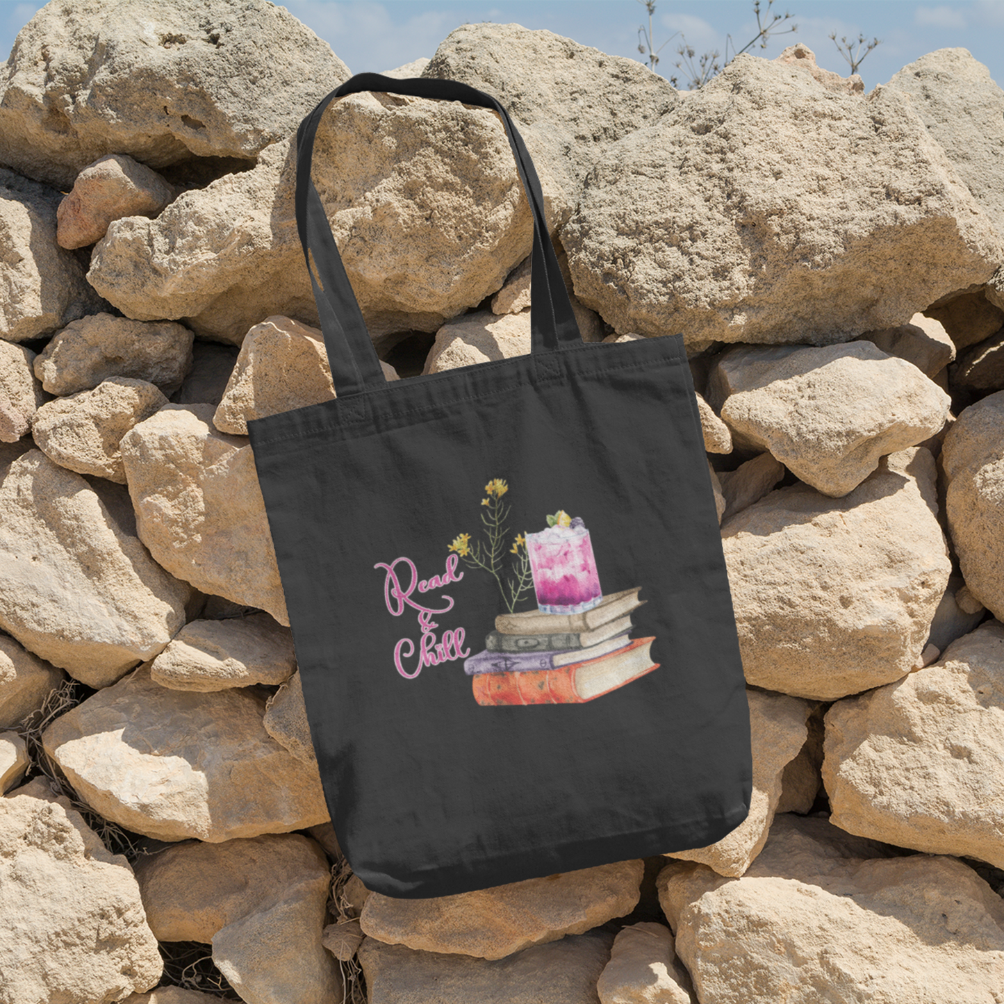 Read & Chill Cotton Tote Bag