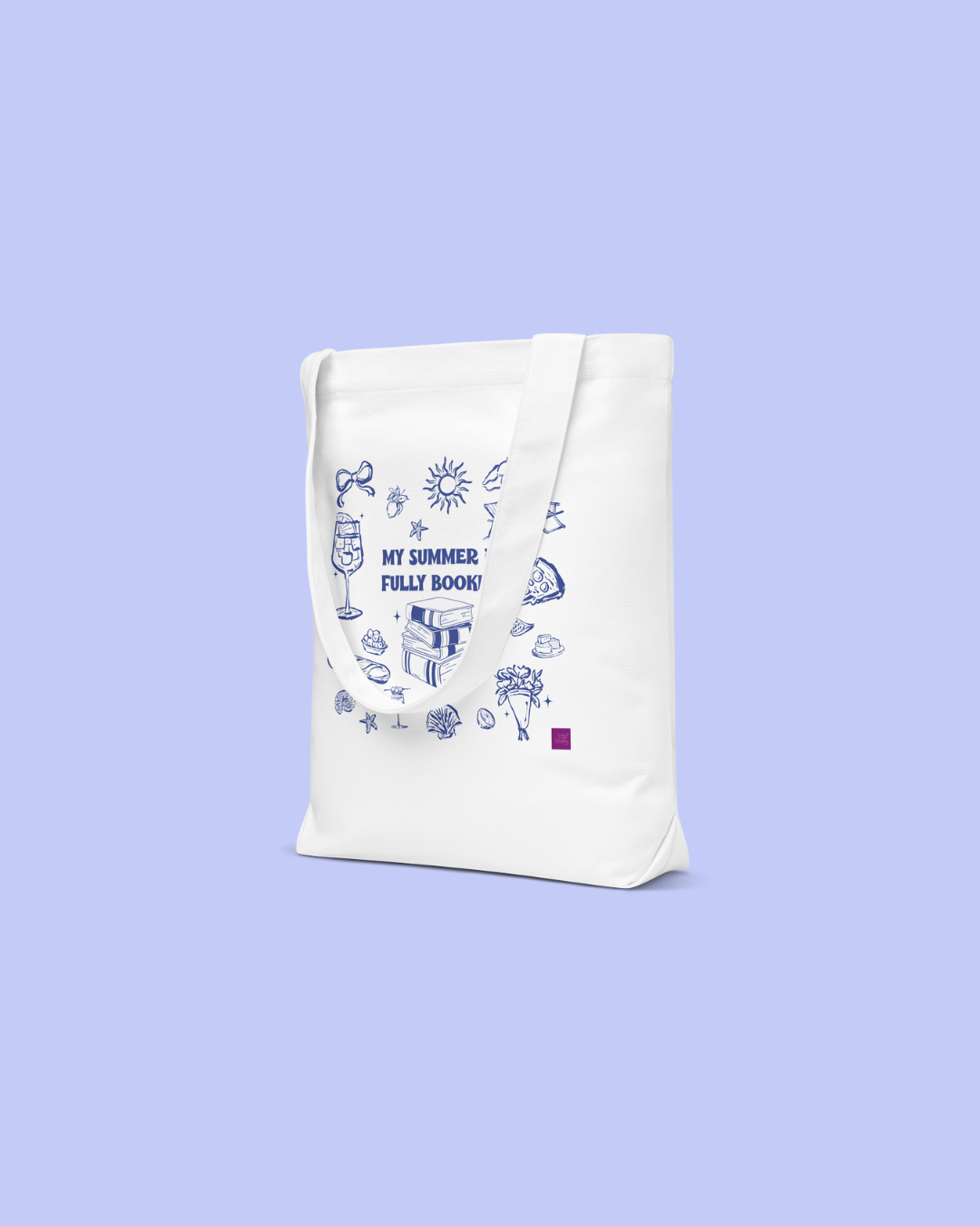 My Summer is Fully Booked Cotton tote bag
