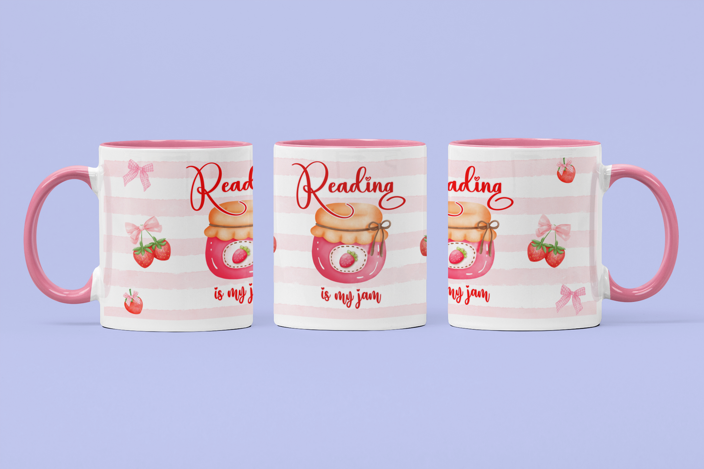 reading is my jam bookish mug