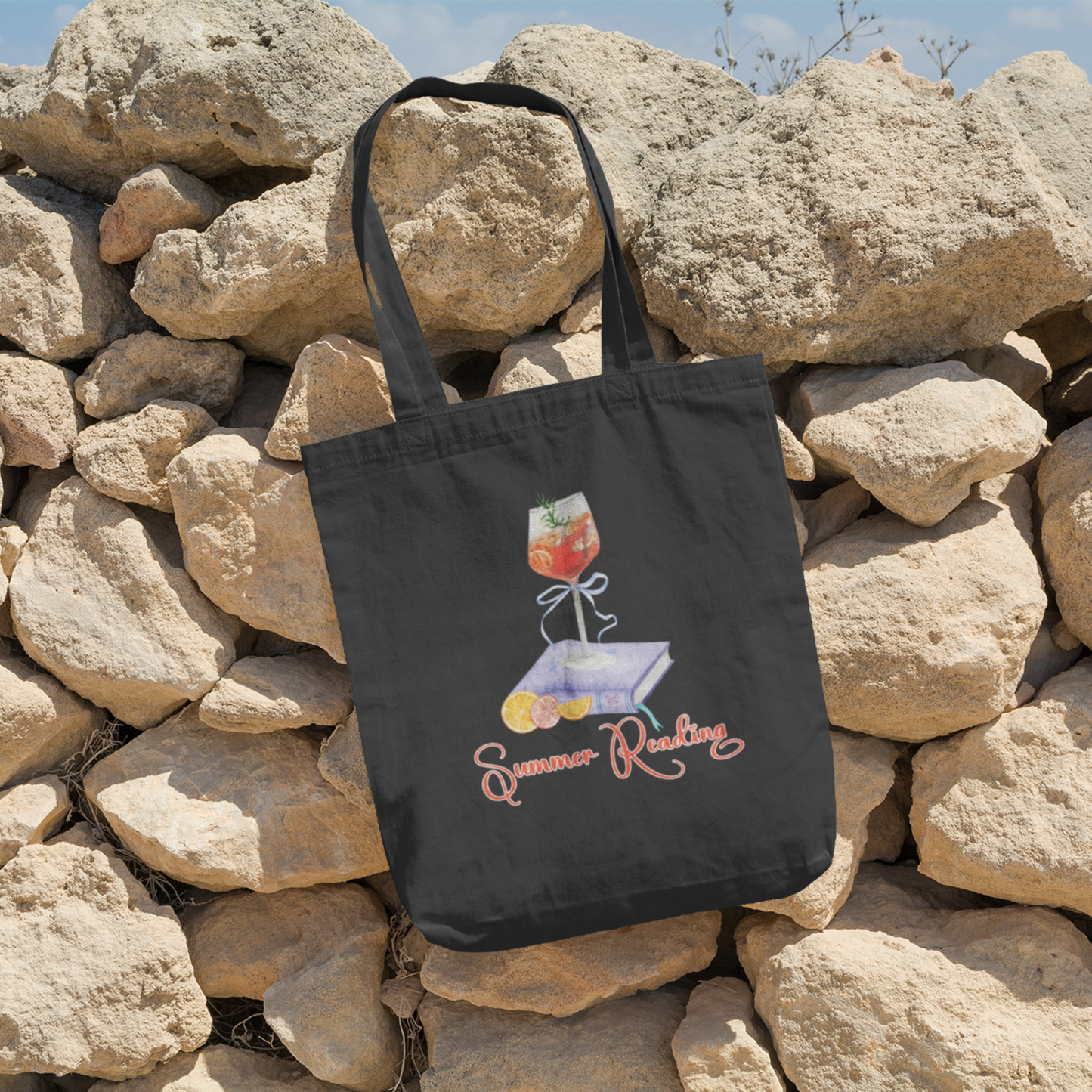 Summer Reading Cotton Tote Bag