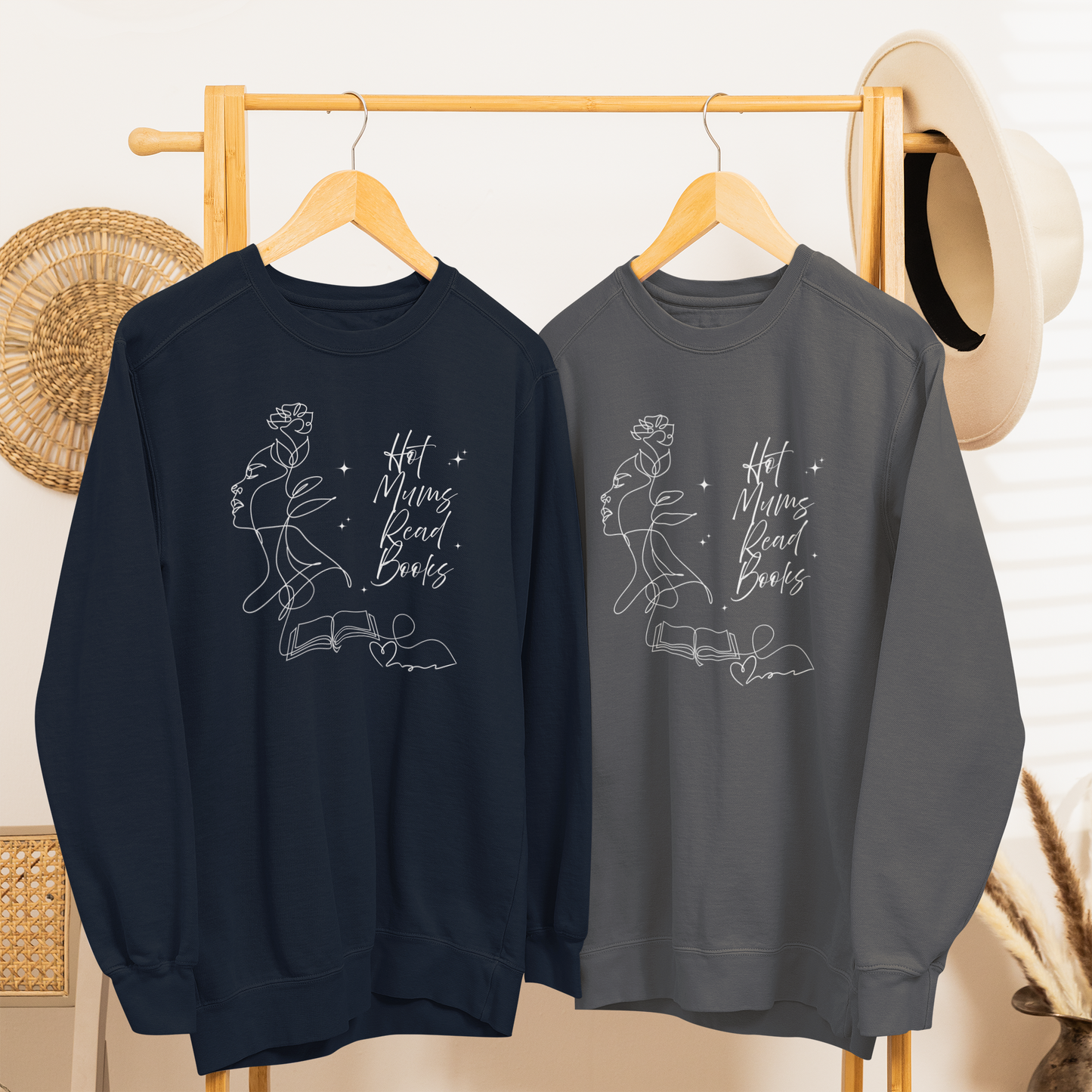 Hot Mums Read Books Sweatshirt