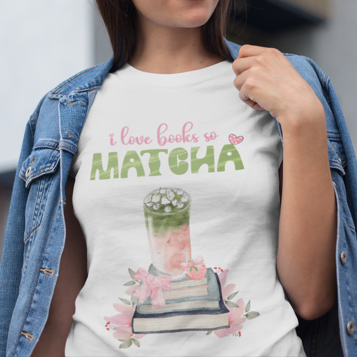I Love Books So Matcha Tee