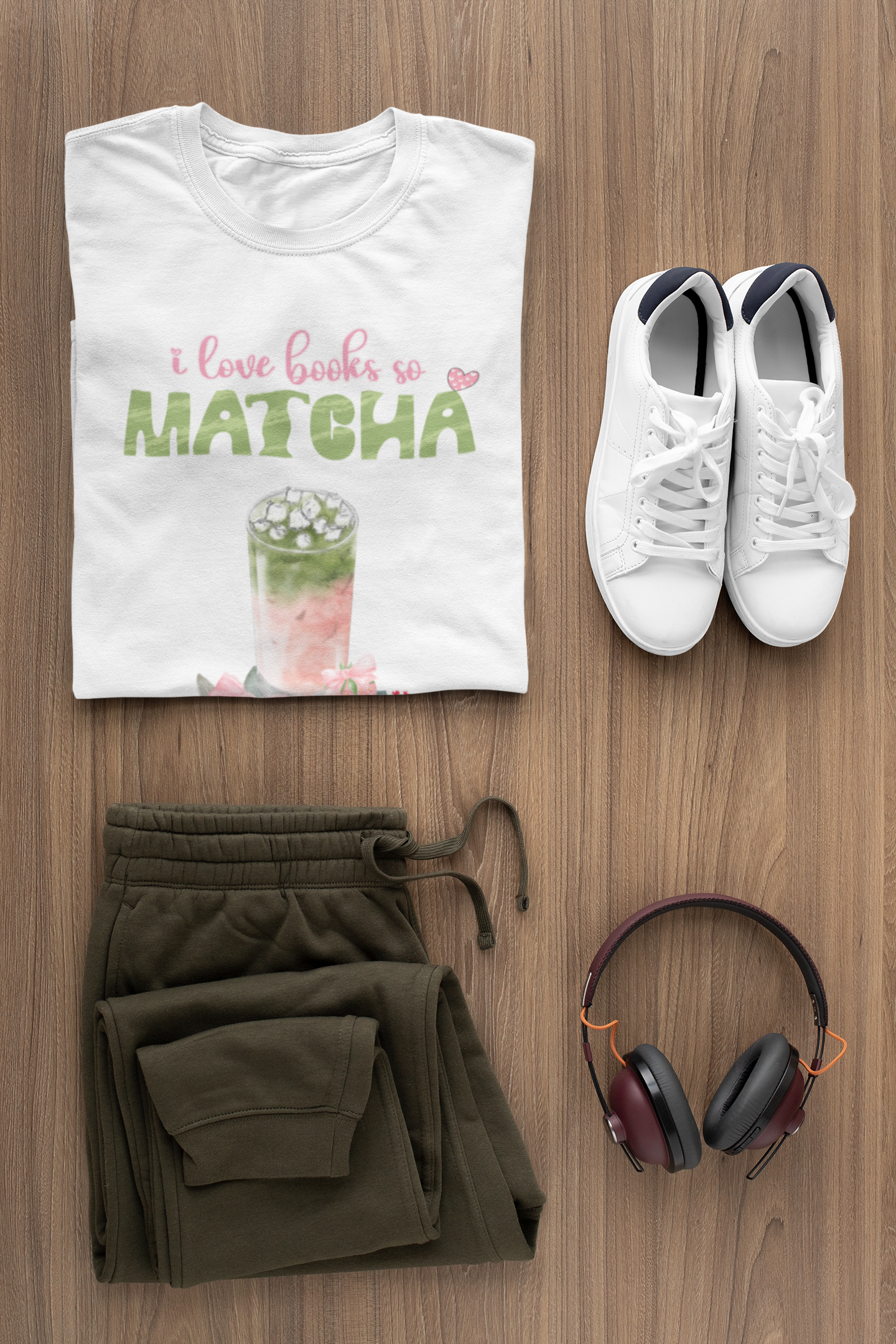 I Love Books So Matcha Tee
