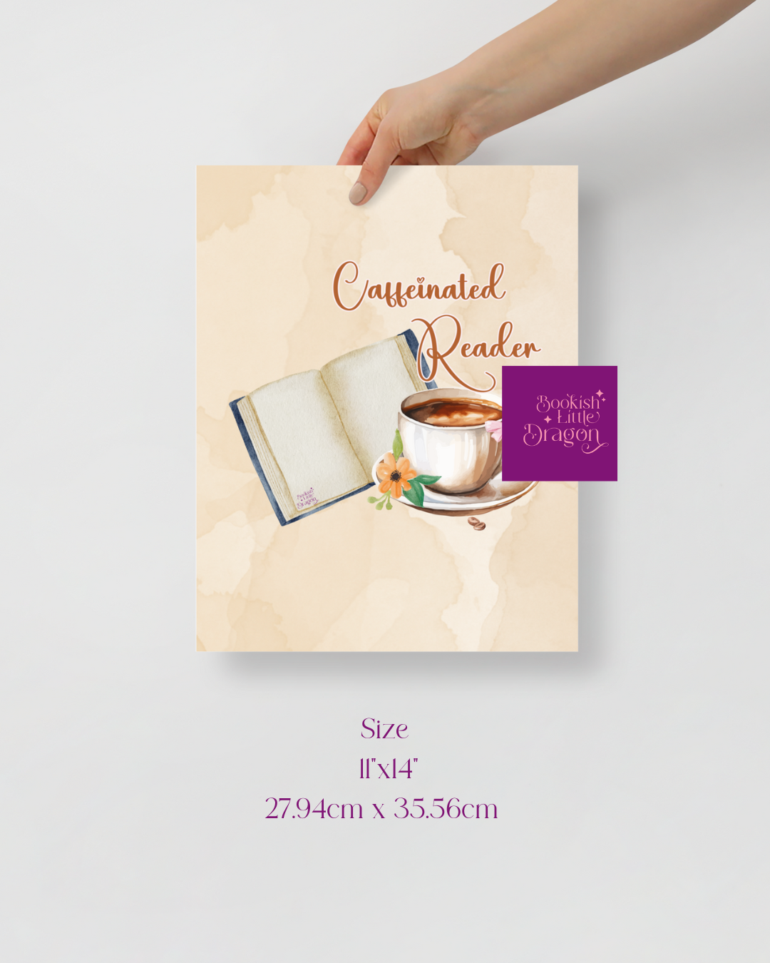 Caffeinated Reader Poster