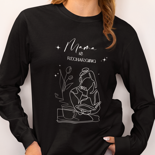 Mama is Recharging Bookish Sweatshirt