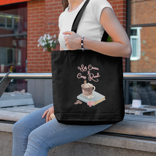 Hot Cocoa & Cosy Read Cotton Tote Bag