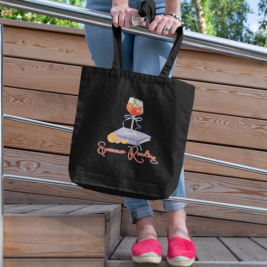 Summer Reading Cotton Tote Bag