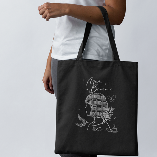 Mum Brain Cotton Tote Bag