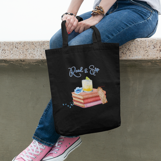 Read & Sip Cotton Tote Bag