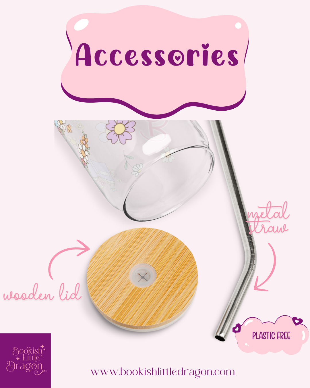 Book Girlie Glass Tumbler