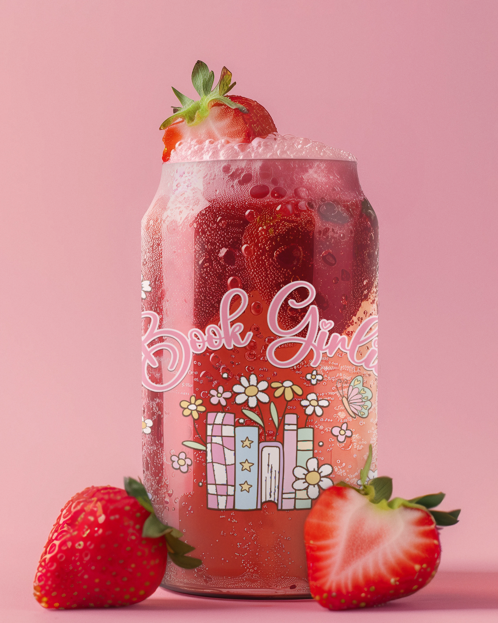 book girlie glass cup for book lovers