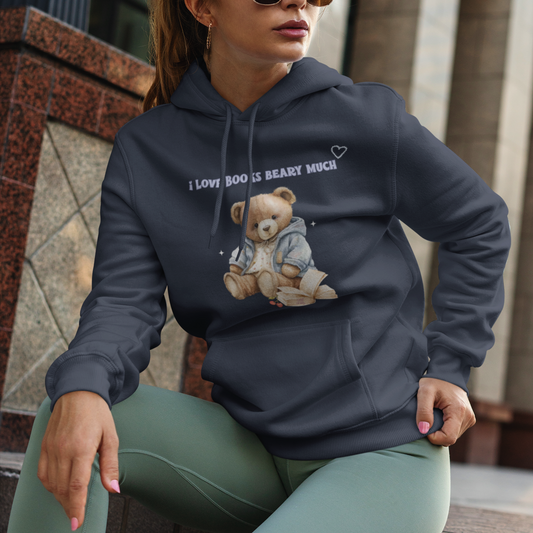I Love Books Beary Much Hoodie