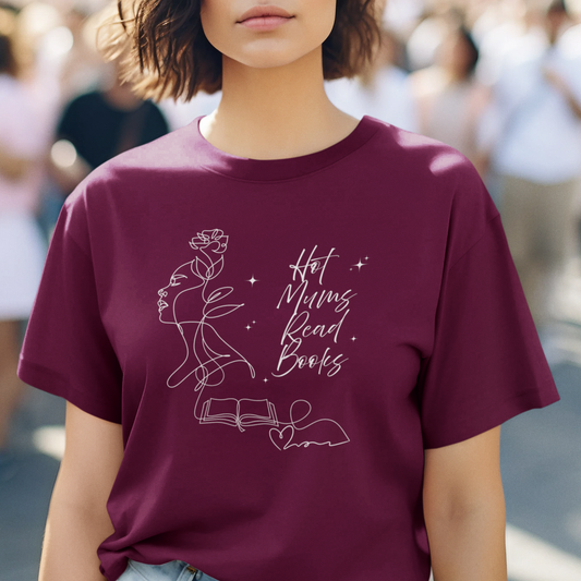 Hot Mums Read Books Tee