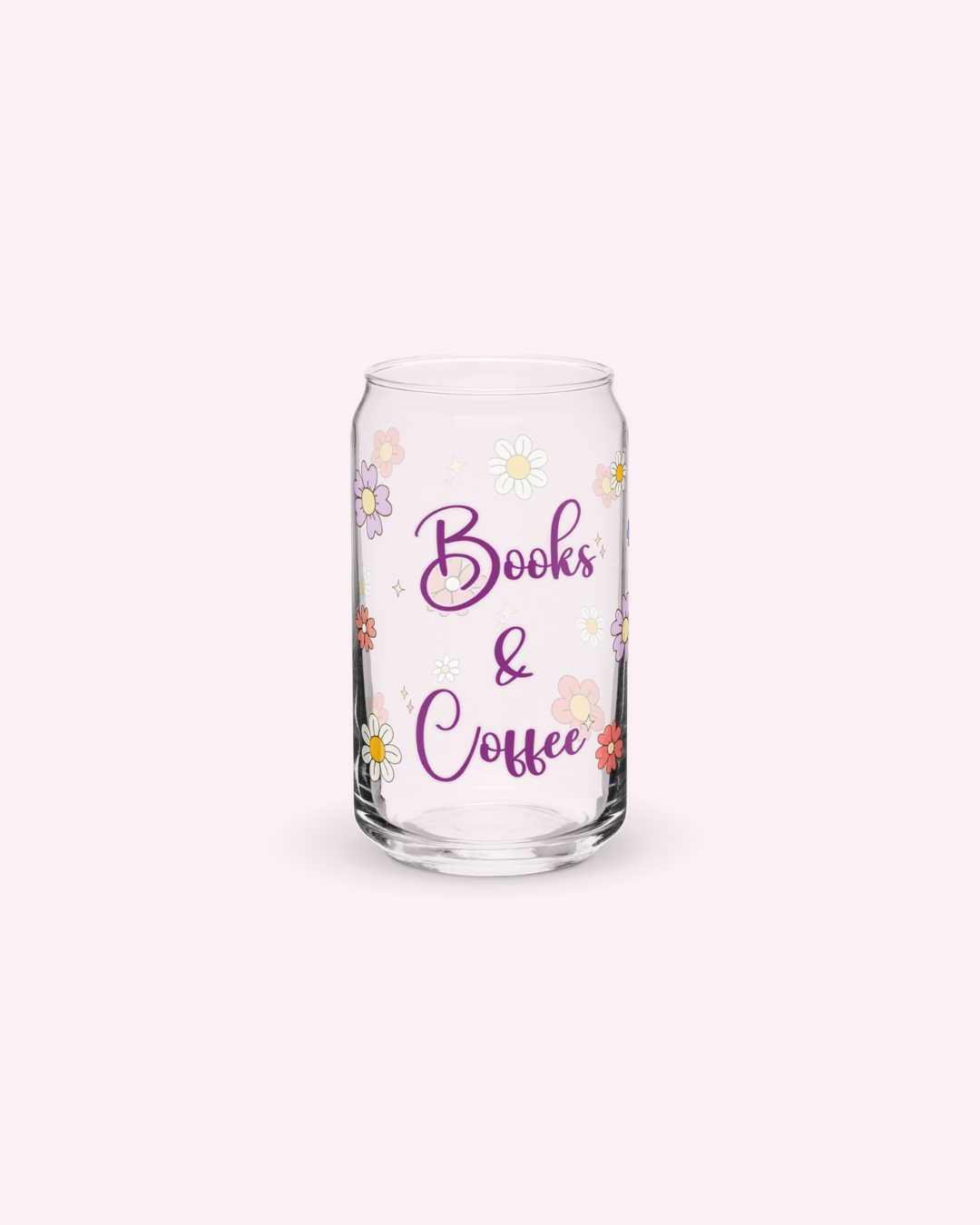 Books and Coffee Glass Tumbler