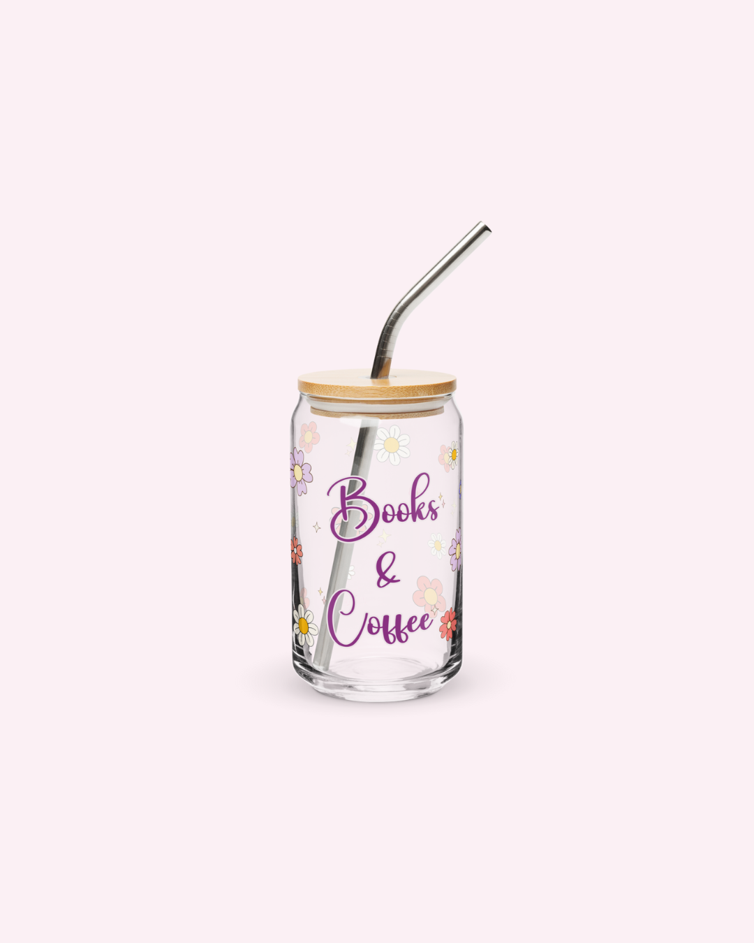Books and Coffee Glass Tumbler