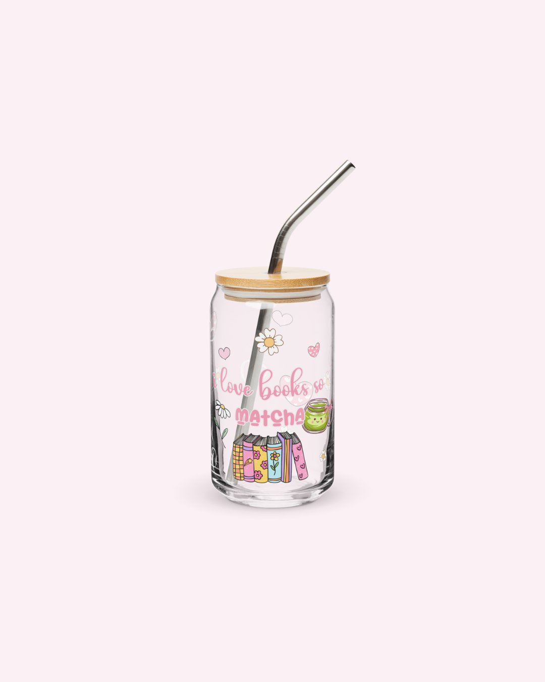 bookish glassware for matcha lovers