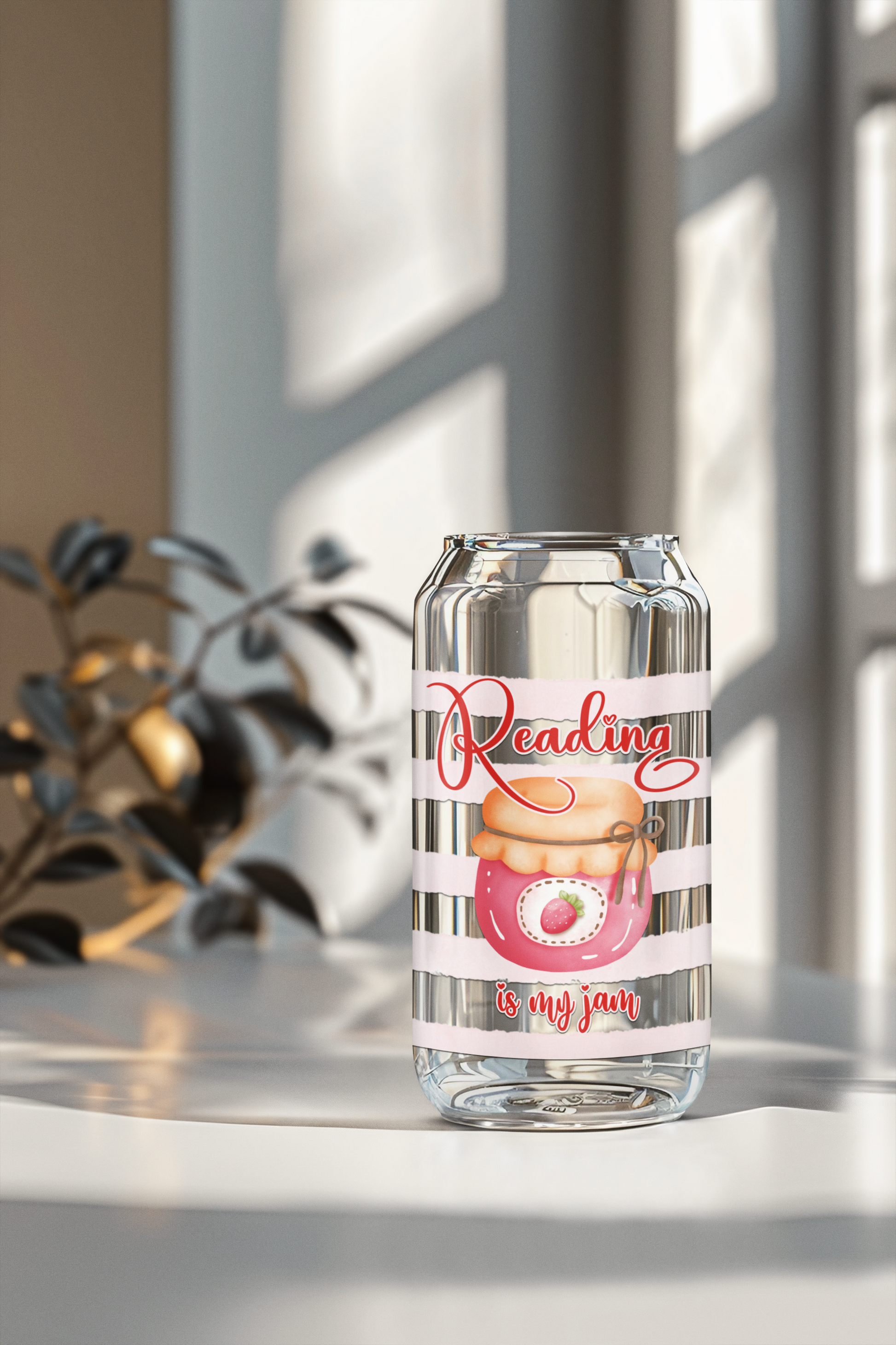 reading glass tumbler
