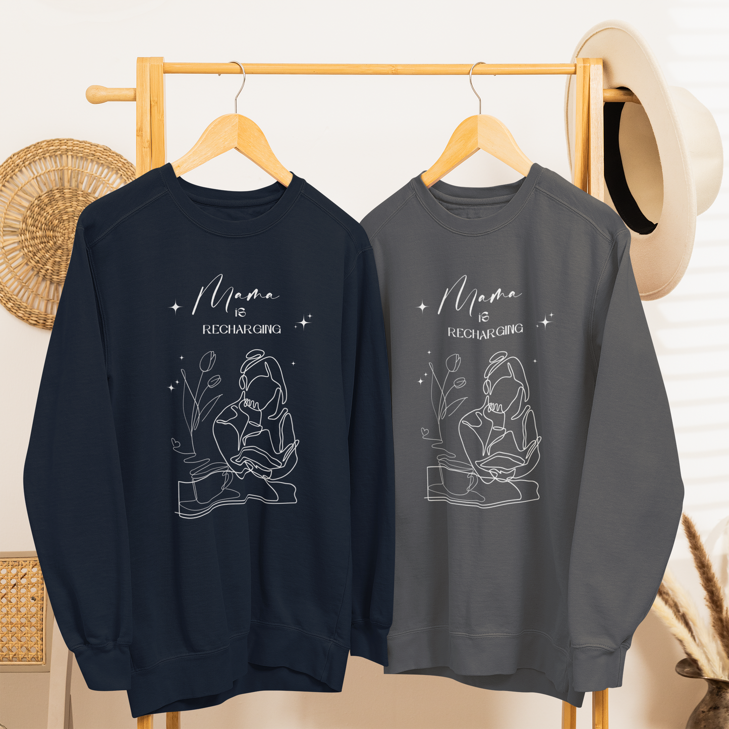 Mama is Recharging Bookish Sweatshirt